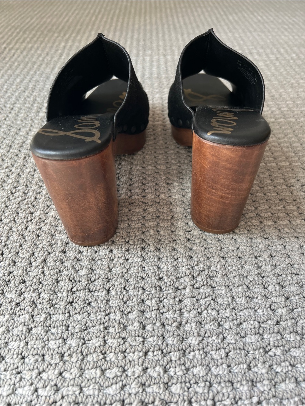 Sam Edelman Black Suede Slip-On Mule - Picture 4 of 7